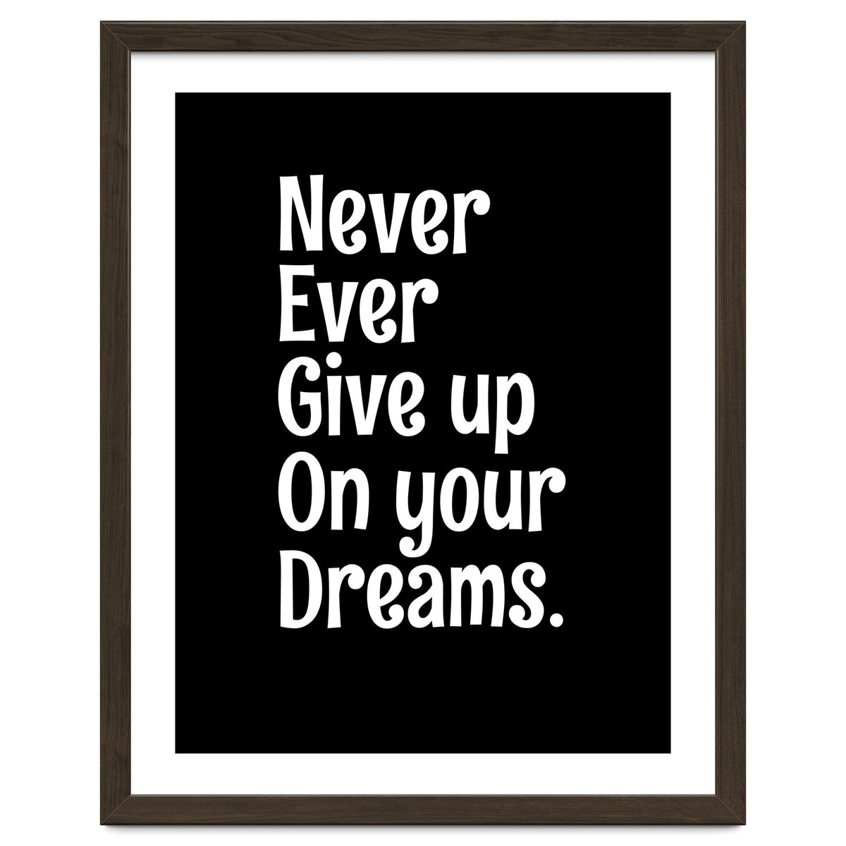 Never Ever Give On Your Dreams