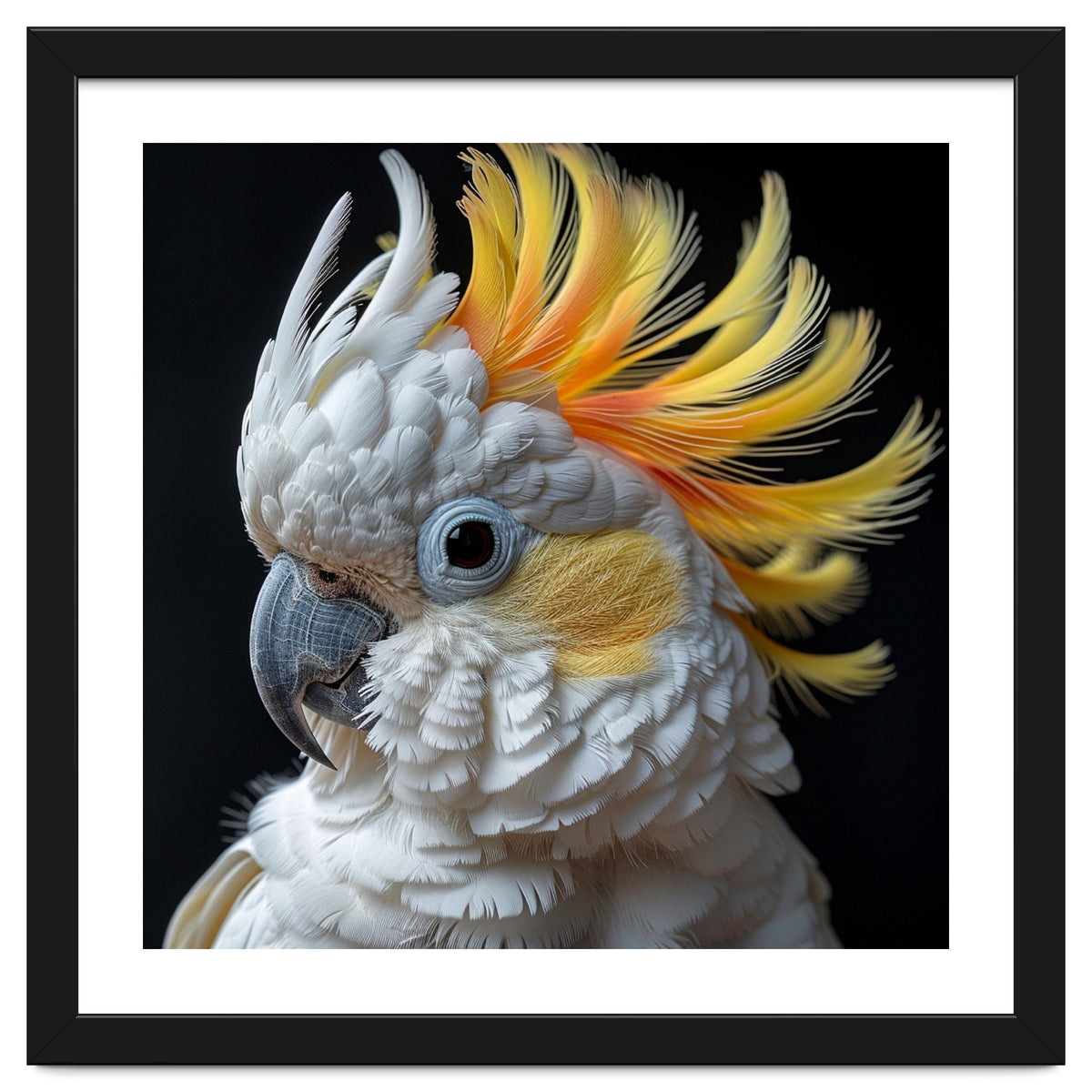 White Cockatoo With Yellow Crest Portrait