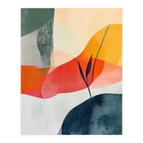 Minimalist Botanical Abstract Art with Organic Overlapping Shapes (Print Only) thumbnail