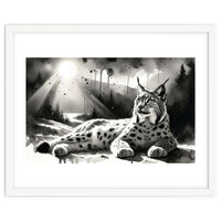 Lynx Resting In Sunlight