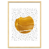 Stay Gold | Abstract Geometric Painting | Polka Dots Quirky Eclectic | Modern Boho Luxe thumbnail