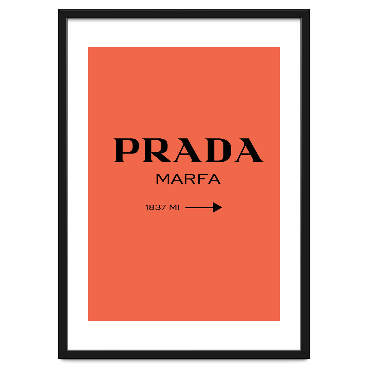 Prada Marfa, Fashion Sign Poster, Chic Decor,