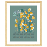 calendar 2025  linocut meadow green thumbnail