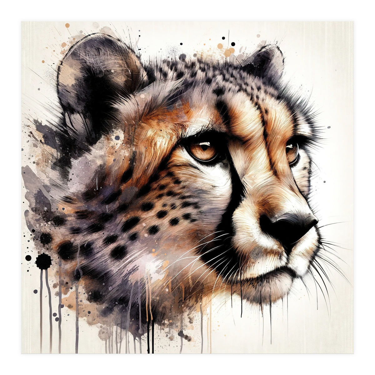 Watercolor Cheetah (Print Only)