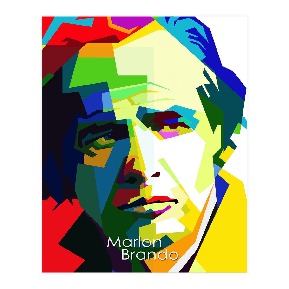 Marlon Brando Hollywood Legend Pop Art WPAP (Print Only)