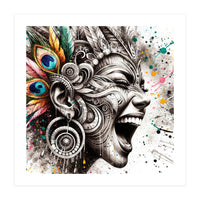 Carnival Scream Portrait (Print Only)