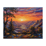 Sunset Over the Valley Peaks (Print Only) thumbnail