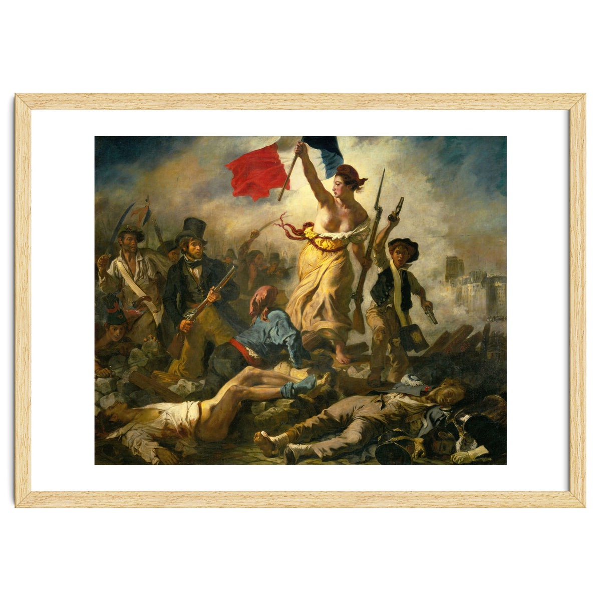 Eugène Delacroix / 'Liberty Leading the People', 1830, Oil on canvas, 260 x 325 cm. Eugne Delacroix.