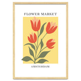Amsterdam Flower Market - Modern Colorful Botanical Print thumbnail