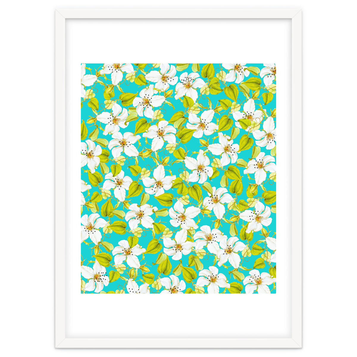 White Floral #society6 #decor #pattern