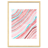 Between the Lines, Pastel Watercolor Abstract Painting, Subtle Neutral Minimal Illustration thumbnail