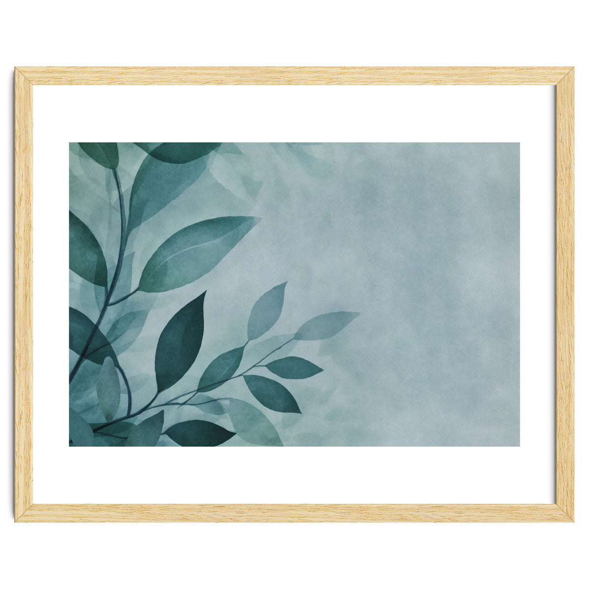 Gentle Leaf Whispers Teal