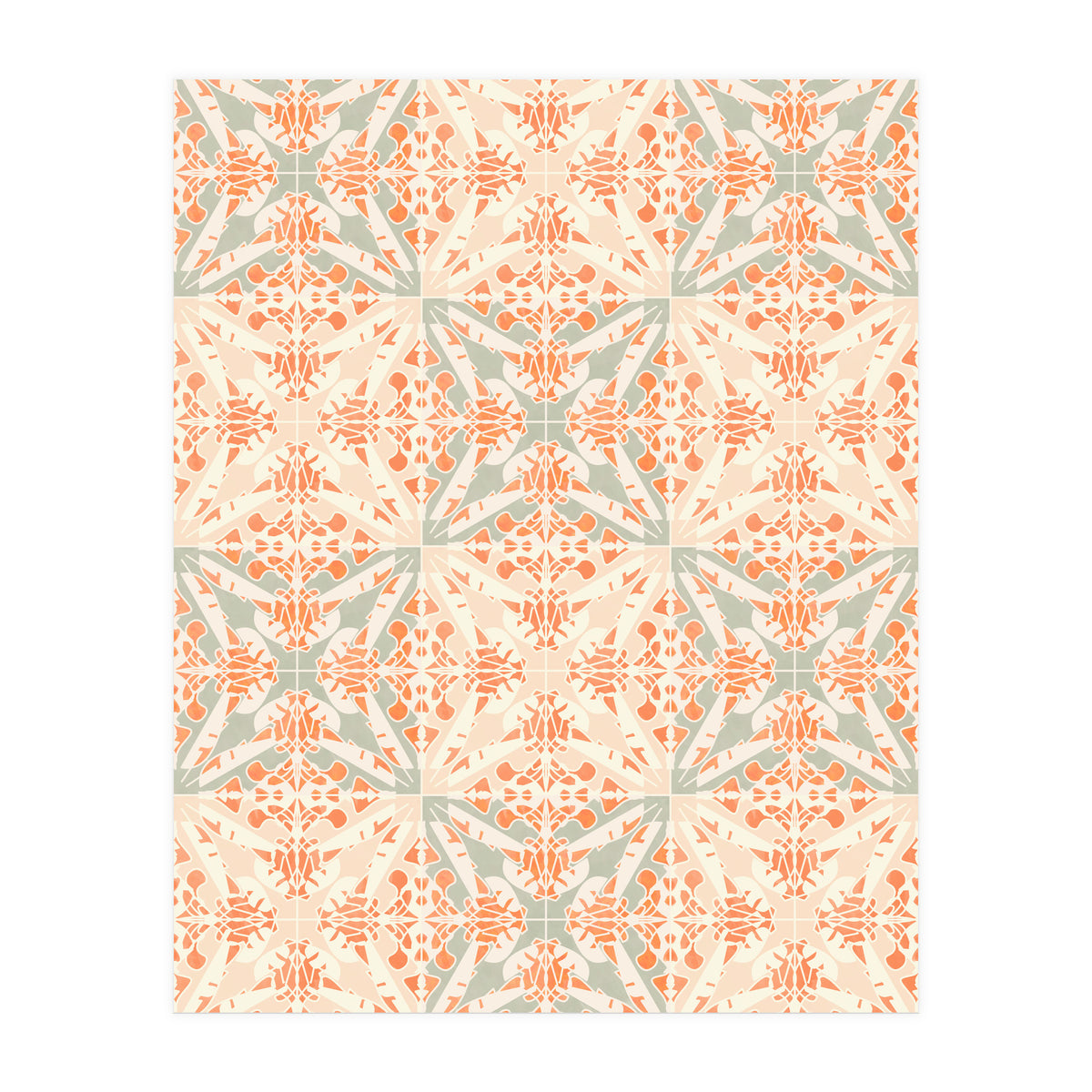 Coral Moth Tiles (Print Only)