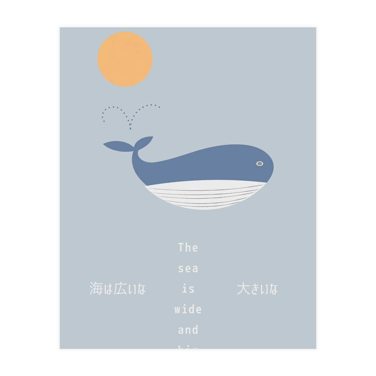 The whale in theocean (Print Only)