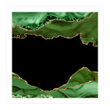 Green & Gold Agate Texture 18  (Print Only) thumbnail