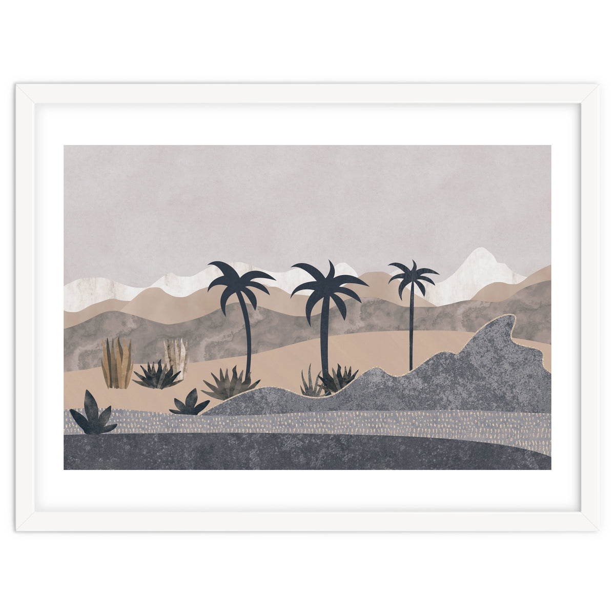 Abstract Landscape Palm Oasis