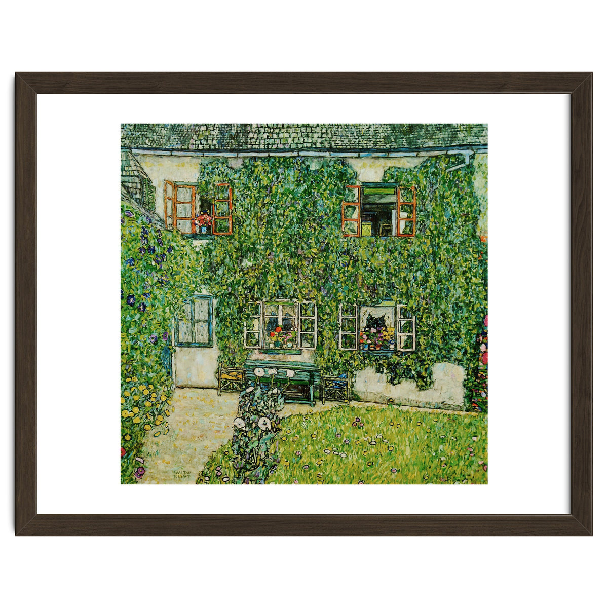 Forsthaus in Weissenbach am Attersee - Forestry house   in Weissenbach on Attersee-Lake,1912.