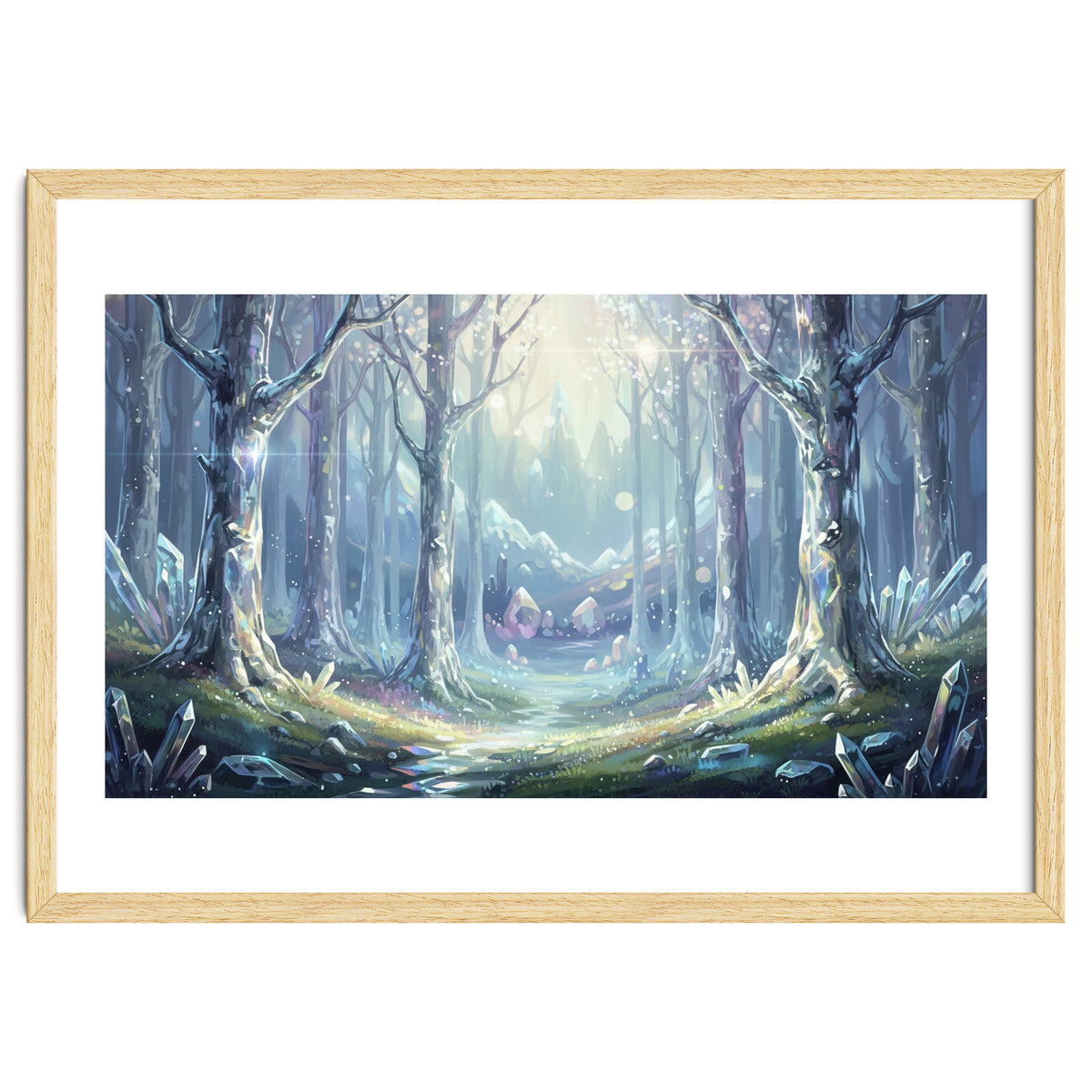 Crystal Forest: Ethereal Fantasy Landscape