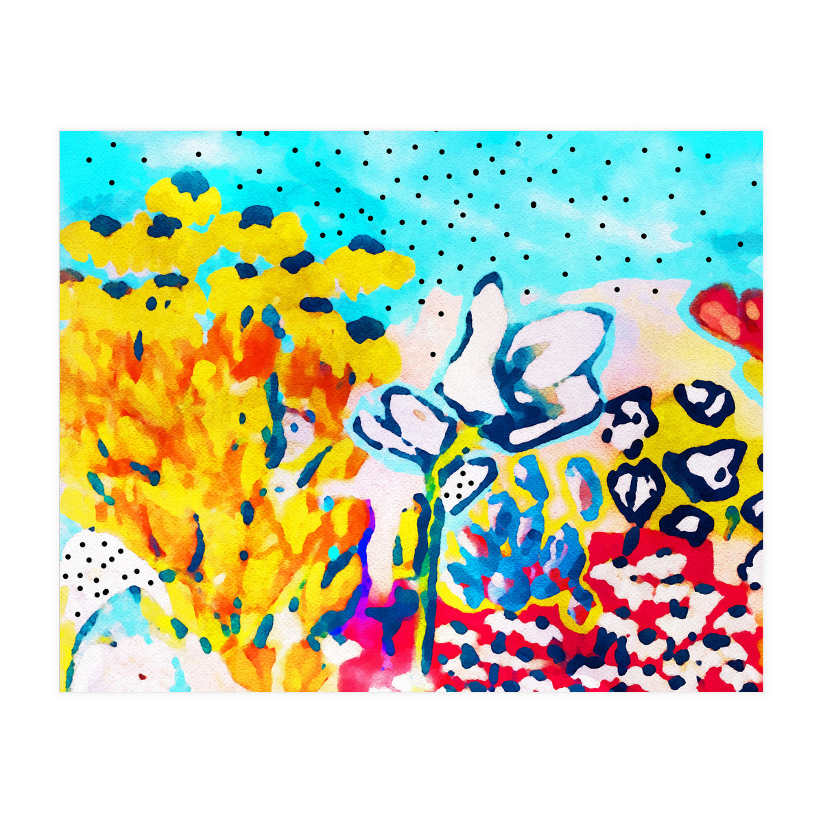 Floral Graffiti #society6 #decor #buyart (Print Only)