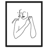 Eternally Connected, Abstract Line Art Love, Sketch Drawing Minimal, Eclectic Human Couple Connection Minimalism Concept thumbnail