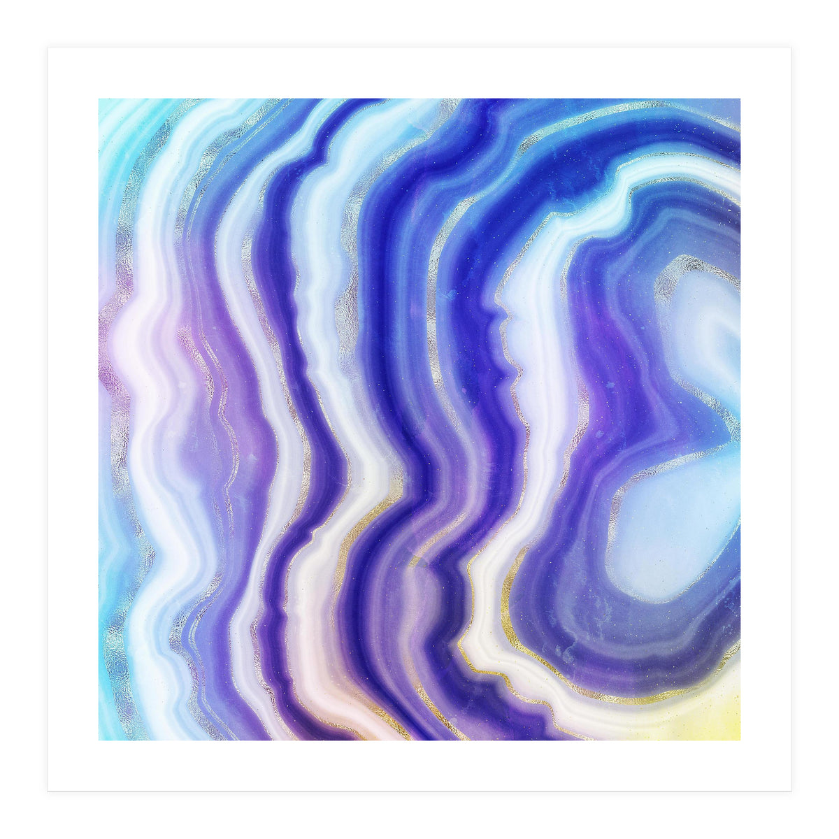 Neon Agate Texture 05 (Print Only)