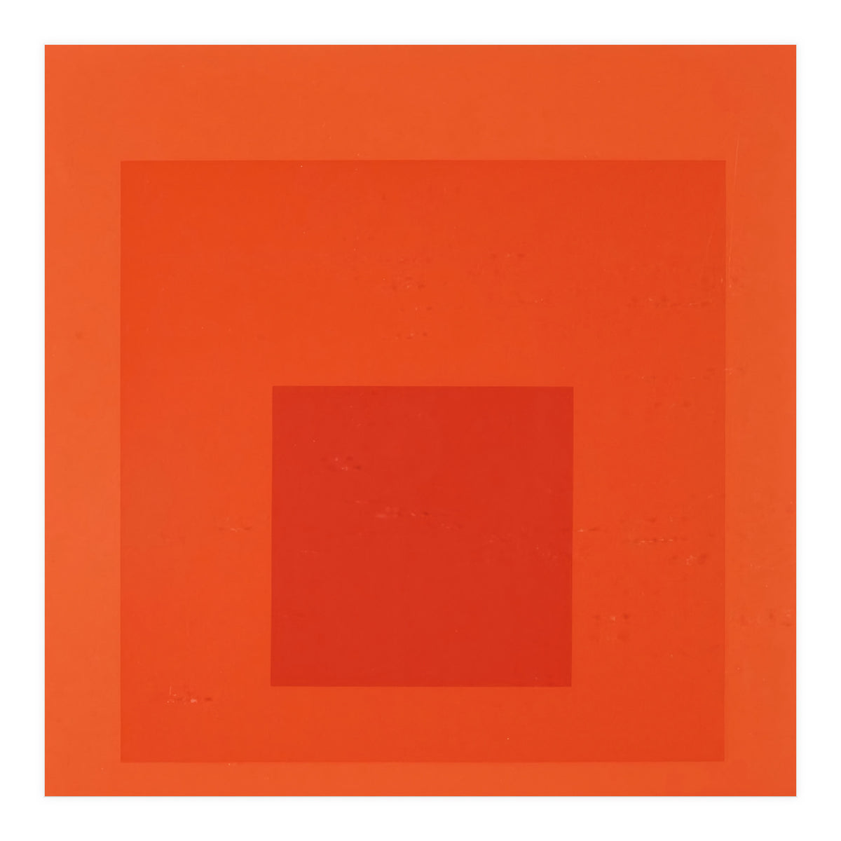 JOSEF ALBERS - HOMAGE TO THE SQUARE RED  (Print Only)