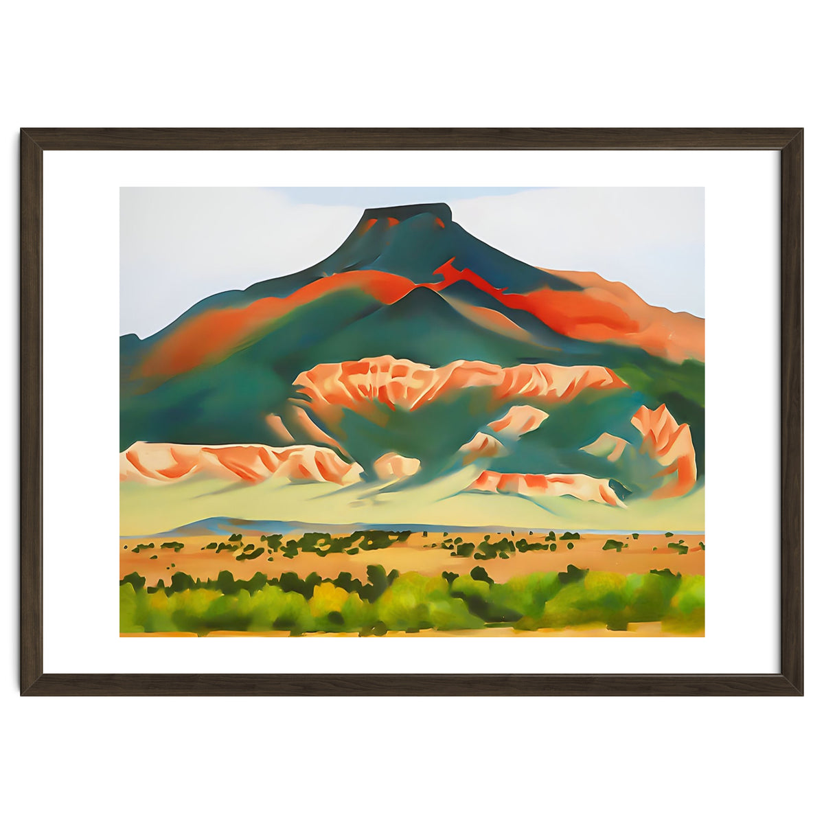 Georgia O’Keeffe – My Front Yard, Summer (1941) | Vibrant Southwestern Landscape in Modernist Style