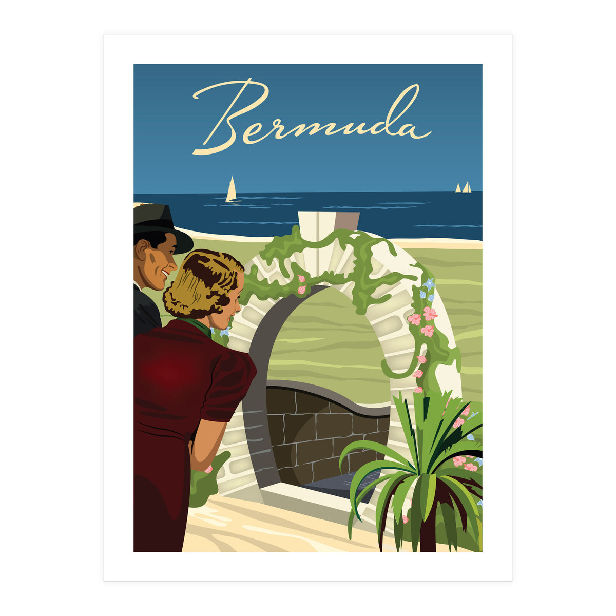 Bermuda, Moongate Arch (Print Only)