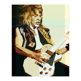 Randy Rhoads Metal Guitarist Retro Illustration (Print Only) thumbnail