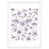 Wild Roses Floral Pattern - Purple thumbnail