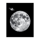 Diamond moon and UFO (Print Only) thumbnail