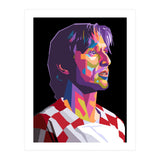 Luka Modric pop art portrait (Print Only) thumbnail