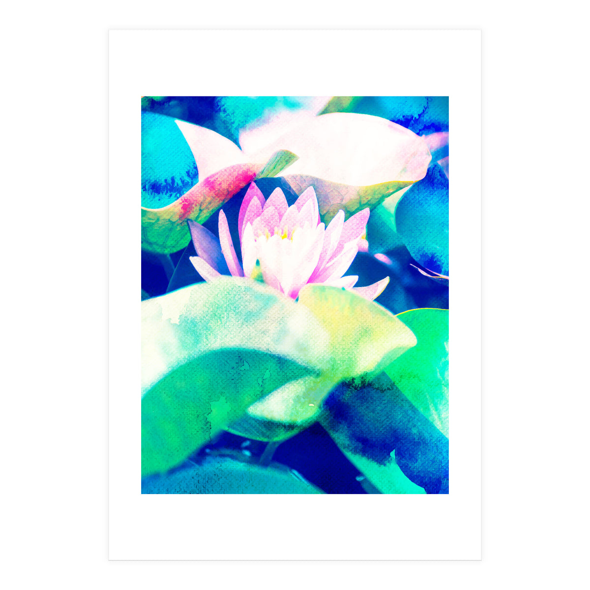Watercolor Lotus (Print Only)