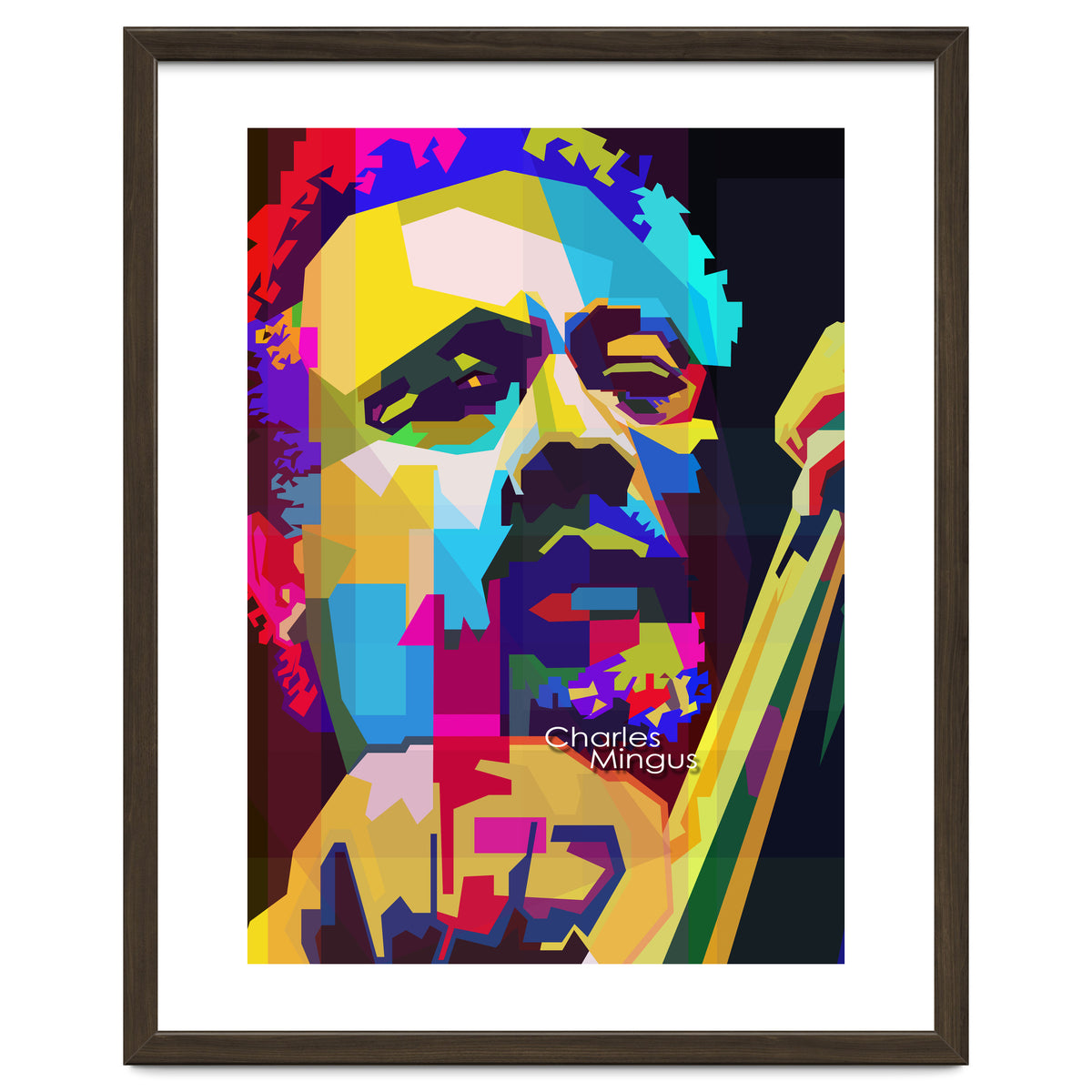 Charles Mingus Classic Jazz Pop Art WPAP