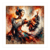 Majestic East Asian Flamenco Dancer (Print Only) thumbnail