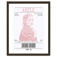 Receipt Art Adele Red