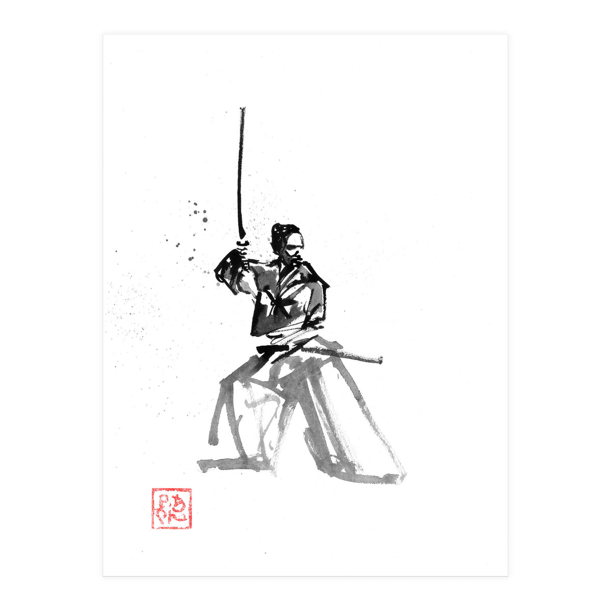Samurai En Garde  (Print Only)