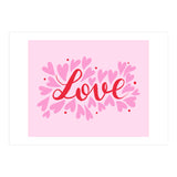 Love hearts - pink and red (Print Only) thumbnail