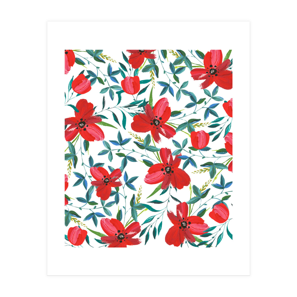 Red Blossom #society6 #decor #buyart (Print Only)