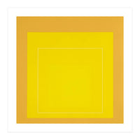 JOSEF ALBERS - HOMAGE TO THE SQUARE YELLOW   (Print Only)
