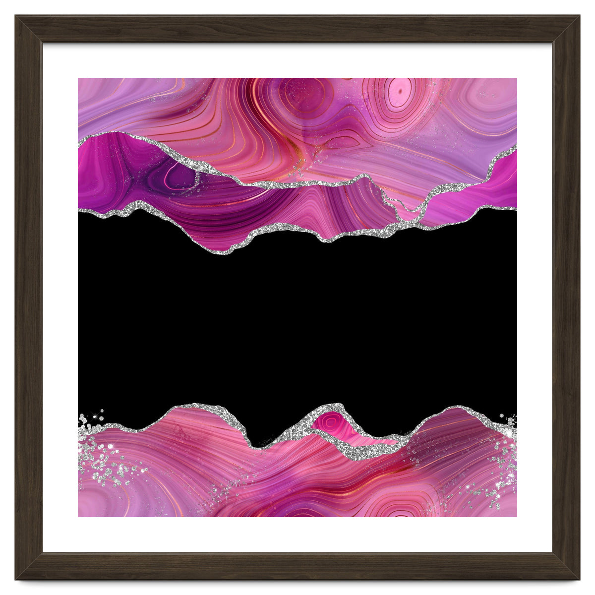 Magenta & Silver Agate Texture 03