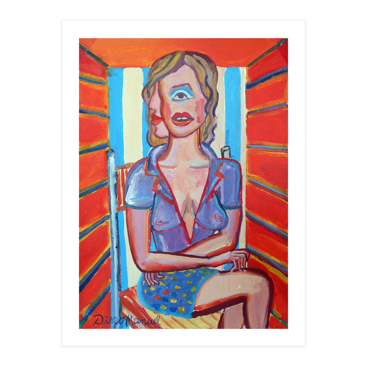 Mujer En El Sillon 2 (Print Only)