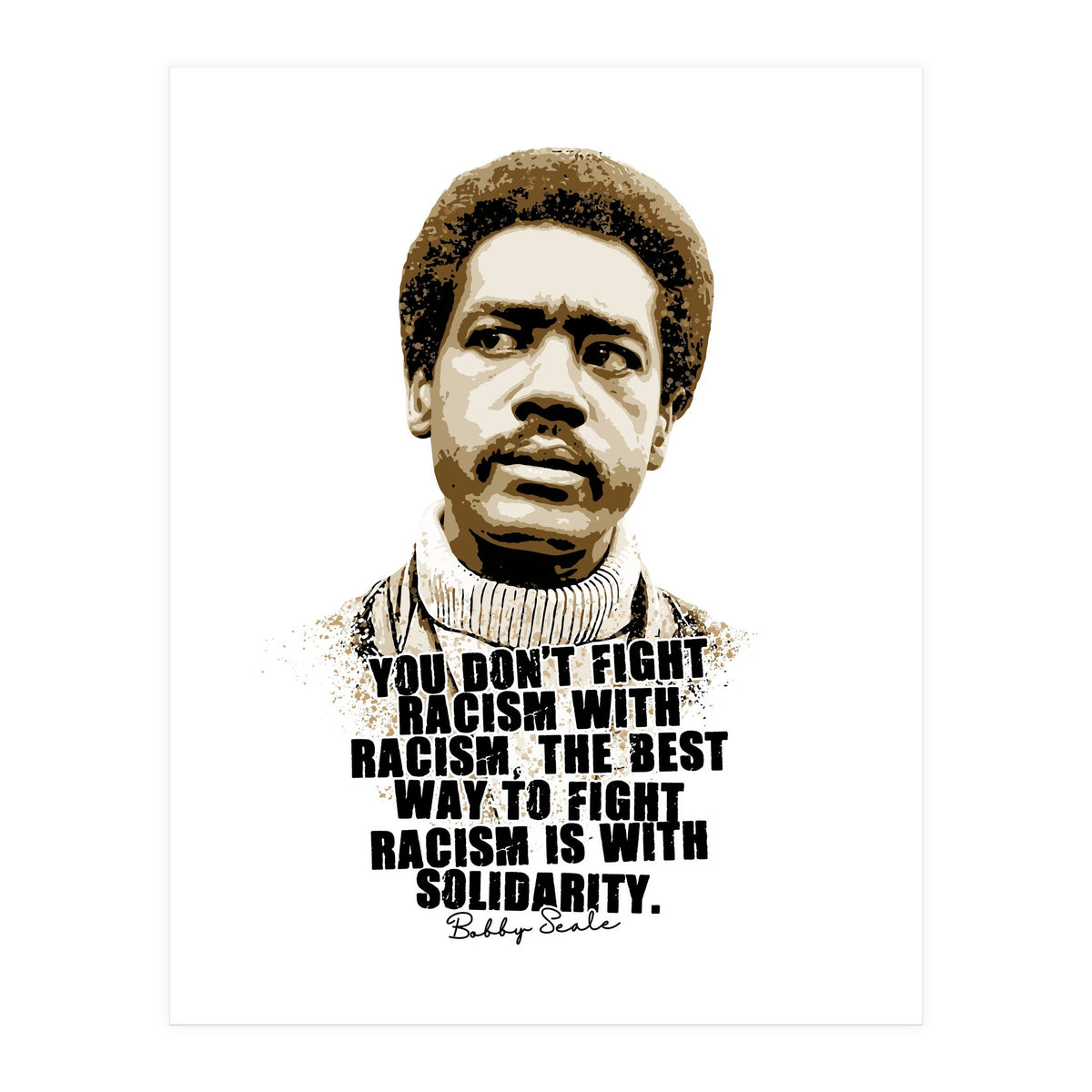Bunchy Carter American Activist Legend with Quotes (Print Only)