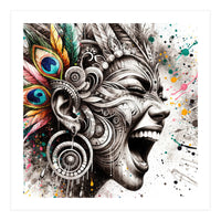 Carnival Scream Portrait (Print Only)