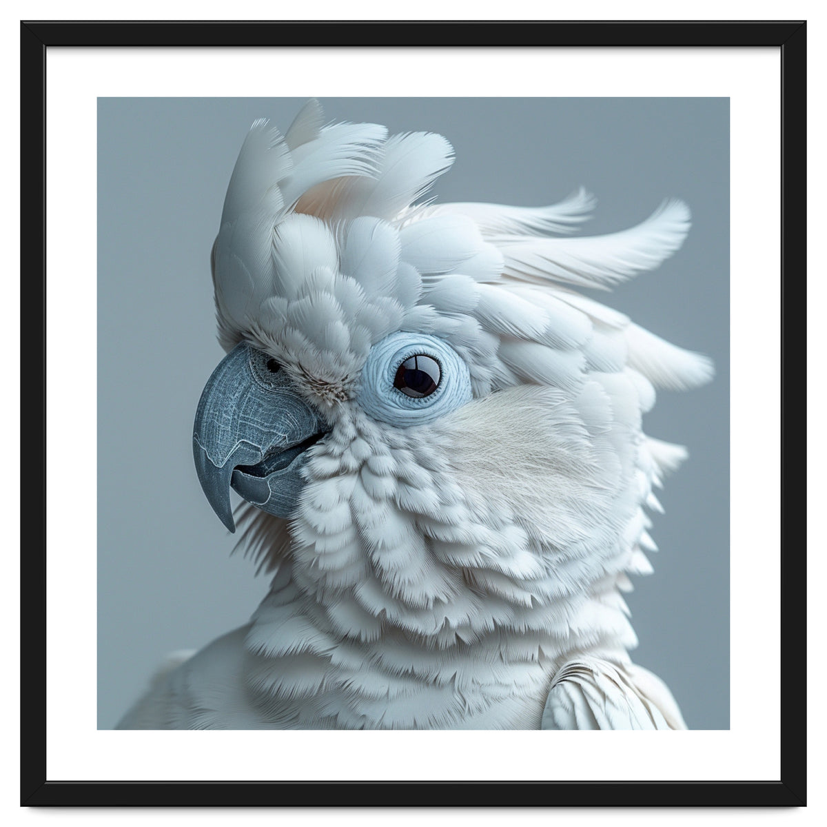 White Cockatoo Bird Portrait Close Up
