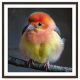 Beautiful Bird With Vibrant Orange And Yellow Plumage thumbnail