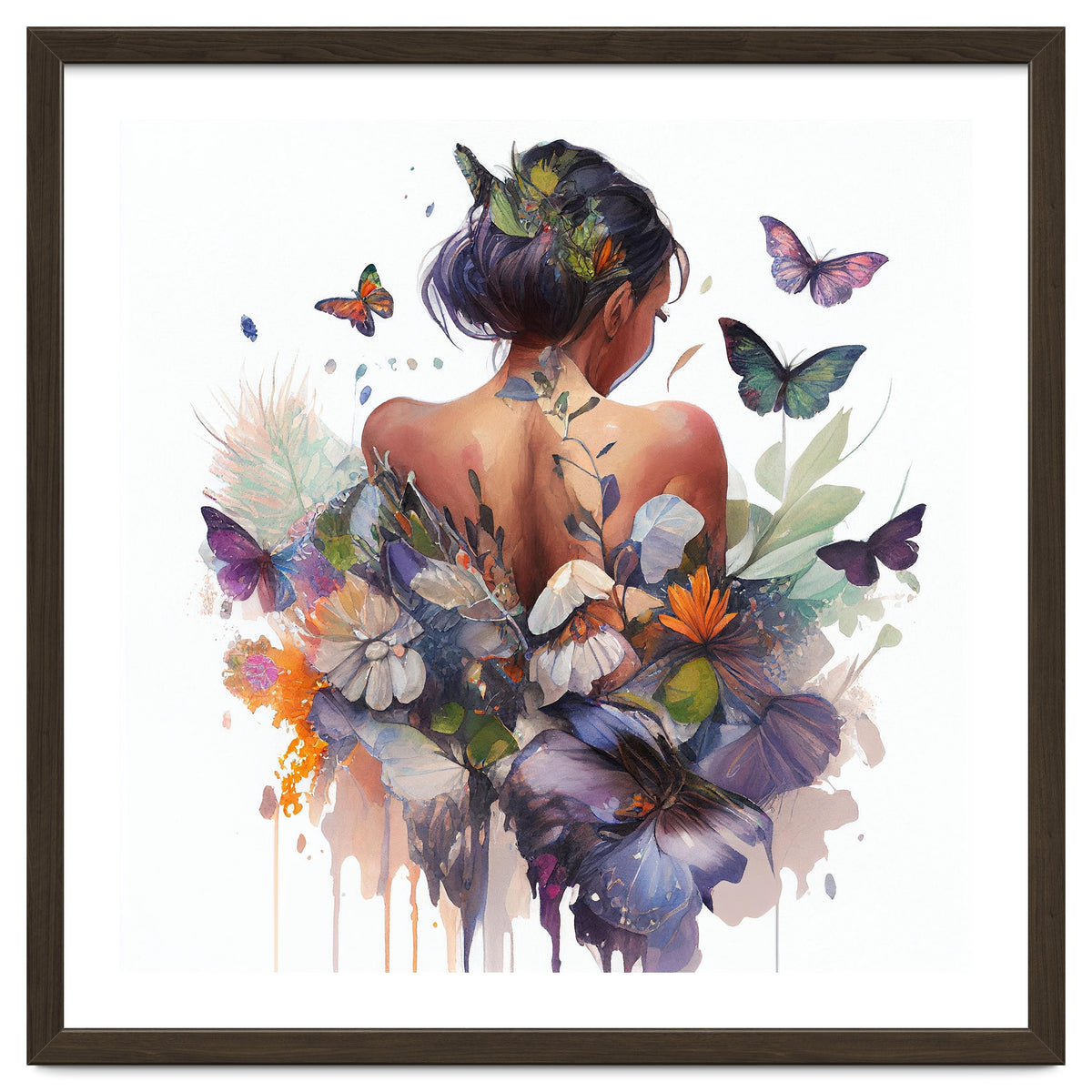 Butterfly Botanical Back