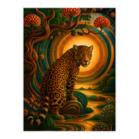 Leopard in Retro Contemporary Aesthetics (Print Only)