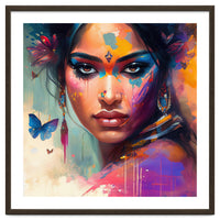 Butterfly Aura Hindu Portrait