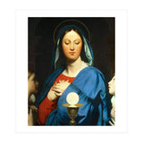 Jean Auguste Dominique Ingres / 'The Virgin Mary Prays to the Host', 1866. (Print Only) thumbnail